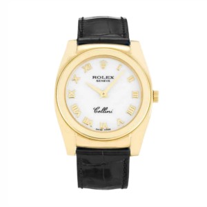 Rolex Cellini Geneve 5320/8 Yellow Gold White Dial Super Clone
