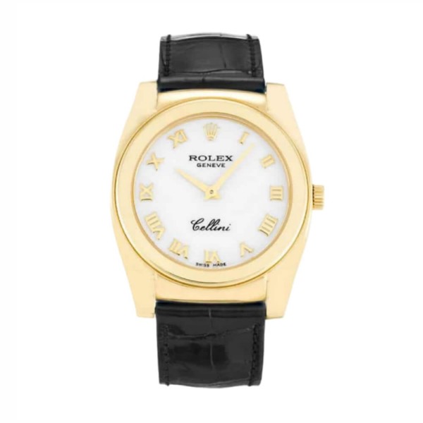 Rolex Cellini Geneve 5320/8 Yellow Gold White Dial Super Clone